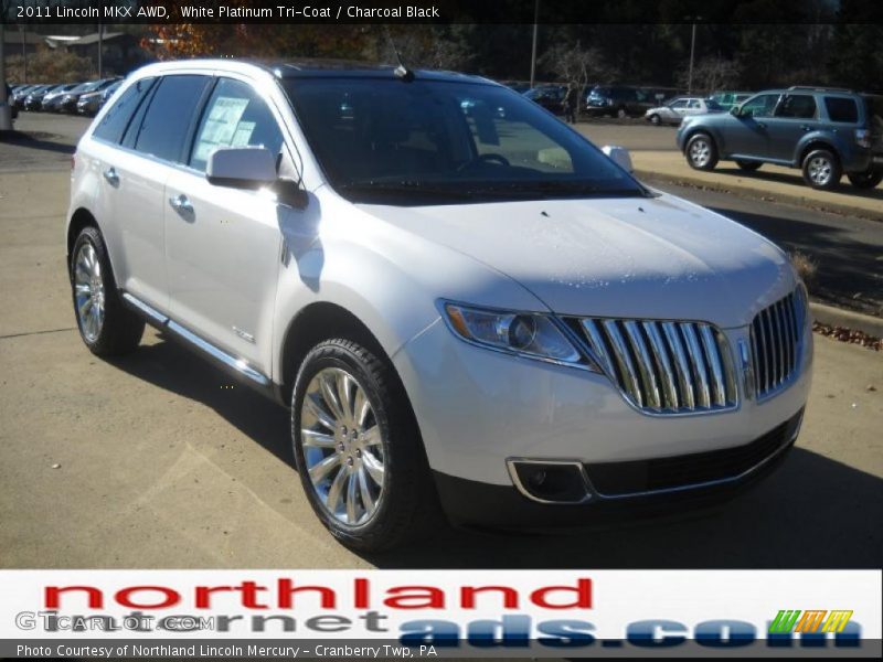 White Platinum Tri-Coat / Charcoal Black 2011 Lincoln MKX AWD