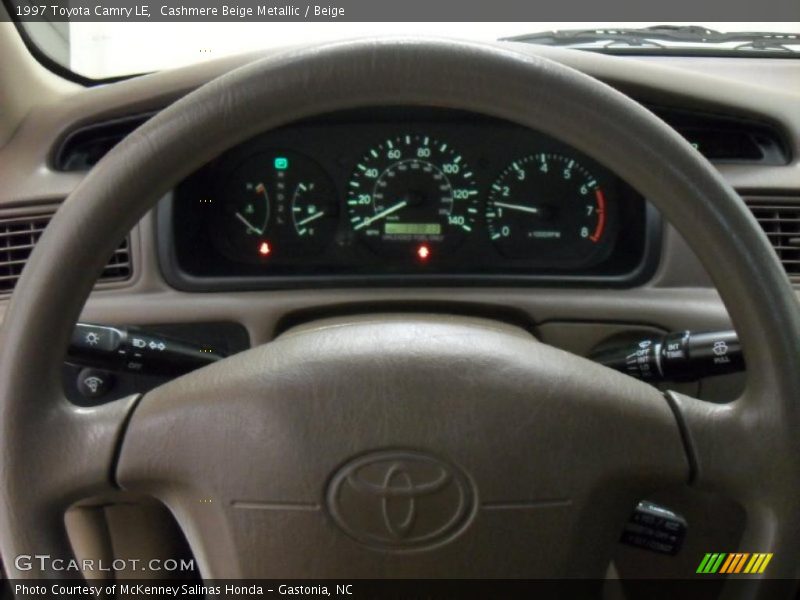 Cashmere Beige Metallic / Beige 1997 Toyota Camry LE