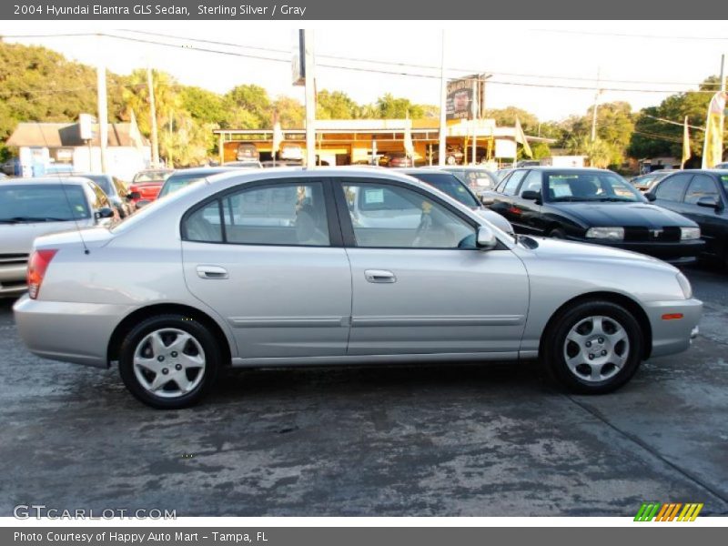 Sterling Silver / Gray 2004 Hyundai Elantra GLS Sedan