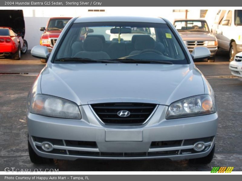 Sterling Silver / Gray 2004 Hyundai Elantra GLS Sedan