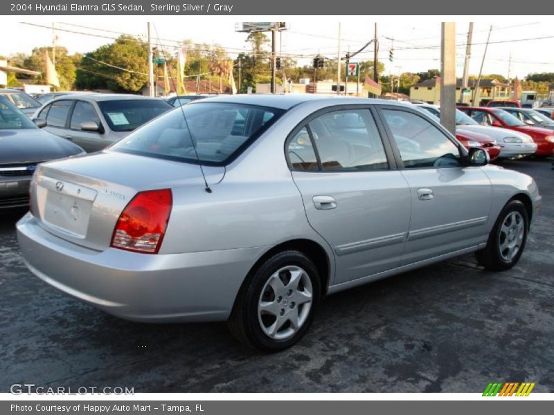 Sterling Silver / Gray 2004 Hyundai Elantra GLS Sedan