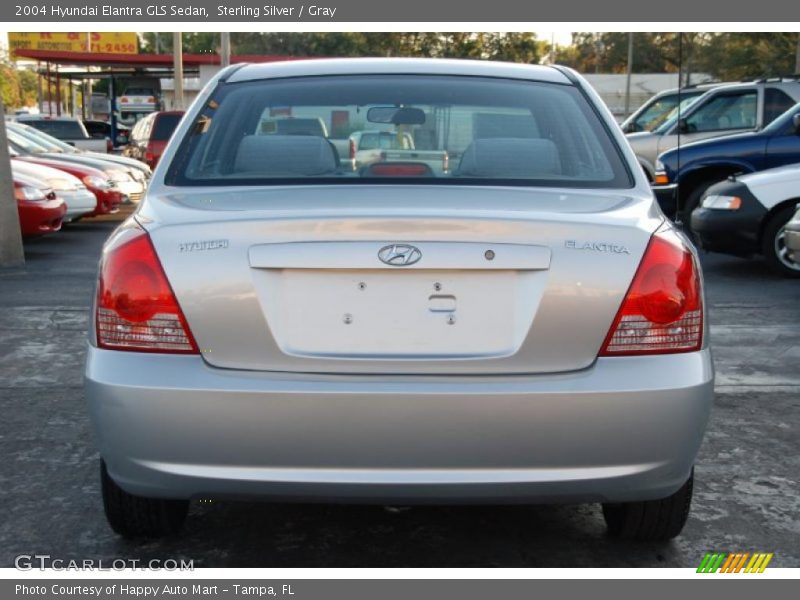 Sterling Silver / Gray 2004 Hyundai Elantra GLS Sedan