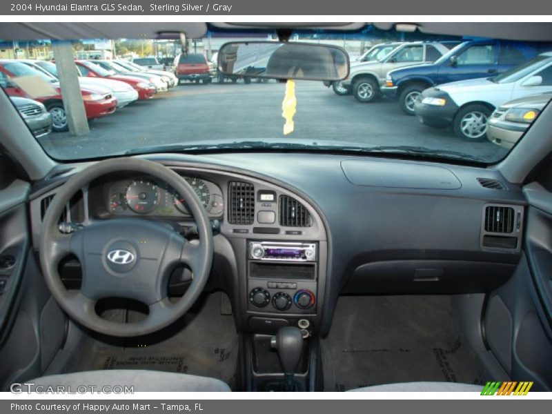 Sterling Silver / Gray 2004 Hyundai Elantra GLS Sedan
