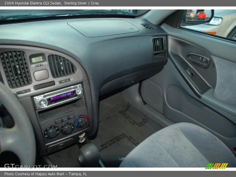Sterling Silver / Gray 2004 Hyundai Elantra GLS Sedan