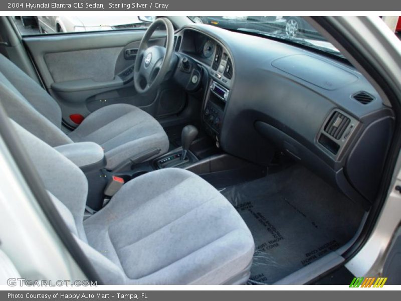 Sterling Silver / Gray 2004 Hyundai Elantra GLS Sedan