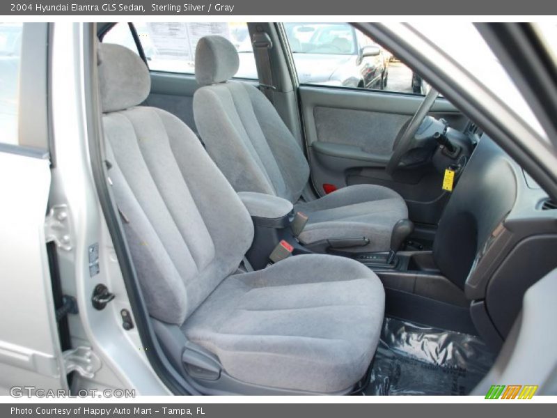 Sterling Silver / Gray 2004 Hyundai Elantra GLS Sedan