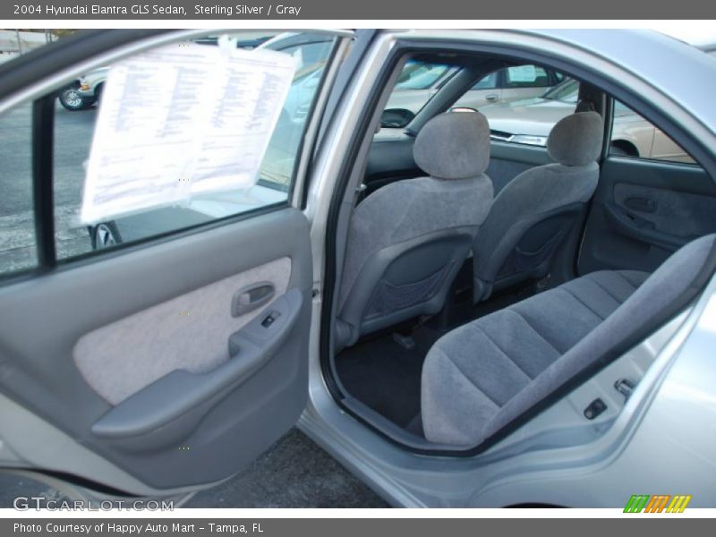 Sterling Silver / Gray 2004 Hyundai Elantra GLS Sedan