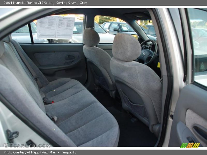 Sterling Silver / Gray 2004 Hyundai Elantra GLS Sedan