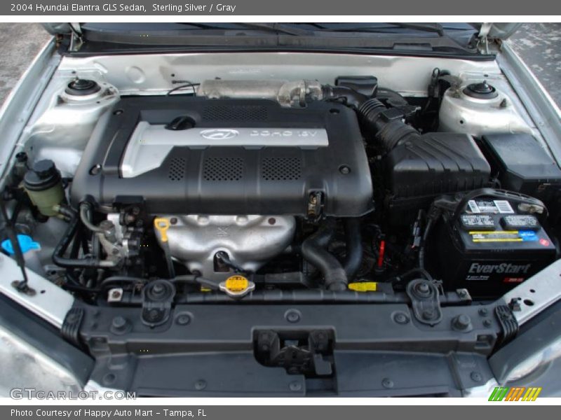 Sterling Silver / Gray 2004 Hyundai Elantra GLS Sedan