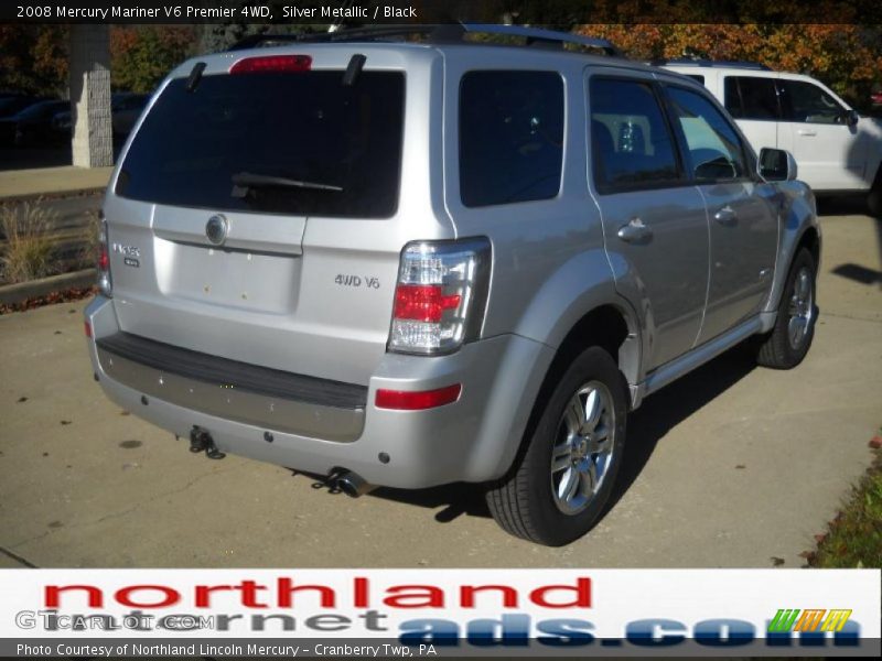 Silver Metallic / Black 2008 Mercury Mariner V6 Premier 4WD