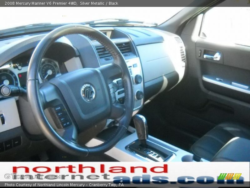 Silver Metallic / Black 2008 Mercury Mariner V6 Premier 4WD