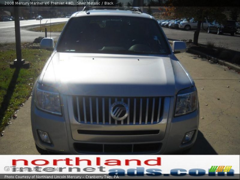 Silver Metallic / Black 2008 Mercury Mariner V6 Premier 4WD
