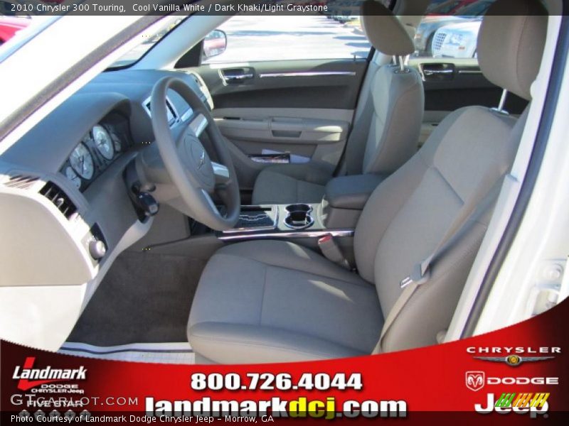 Cool Vanilla White / Dark Khaki/Light Graystone 2010 Chrysler 300 Touring