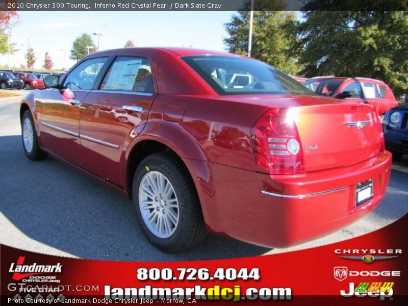 Inferno Red Crystal Pearl / Dark Slate Gray 2010 Chrysler 300 Touring