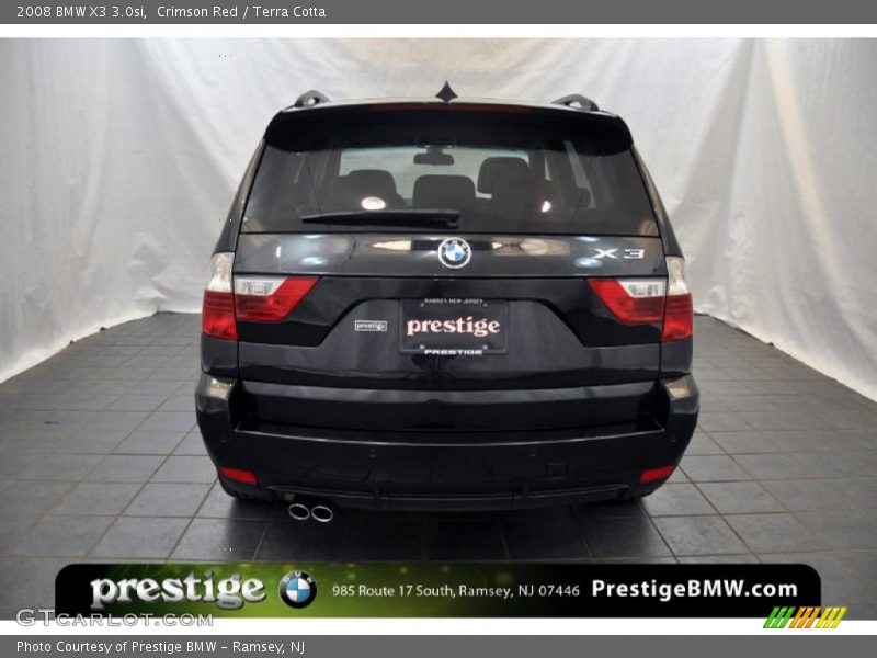 Crimson Red / Terra Cotta 2008 BMW X3 3.0si