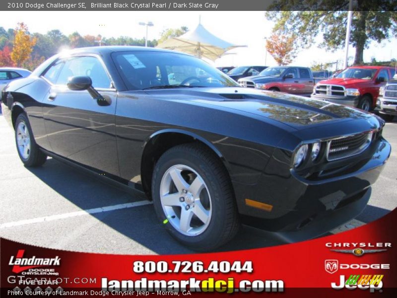 Brilliant Black Crystal Pearl / Dark Slate Gray 2010 Dodge Challenger SE