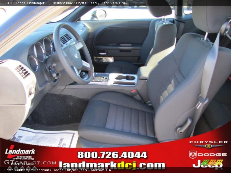Brilliant Black Crystal Pearl / Dark Slate Gray 2010 Dodge Challenger SE