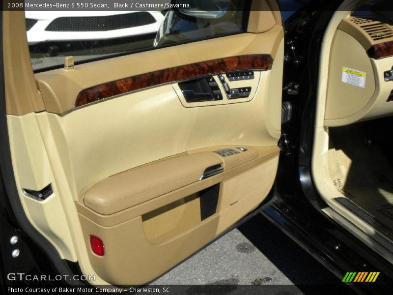 Black / Cashmere/Savanna 2008 Mercedes-Benz S 550 Sedan