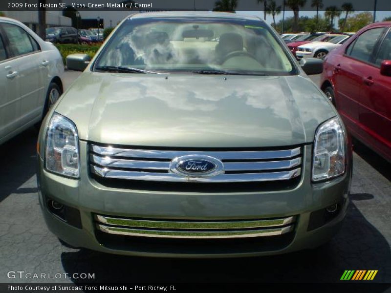 Moss Green Metallic / Camel 2009 Ford Fusion SE