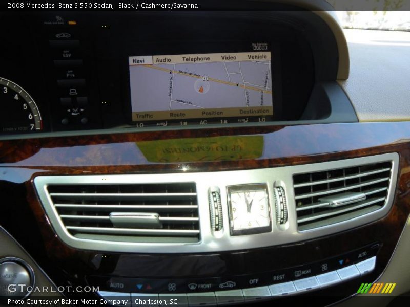 Black / Cashmere/Savanna 2008 Mercedes-Benz S 550 Sedan