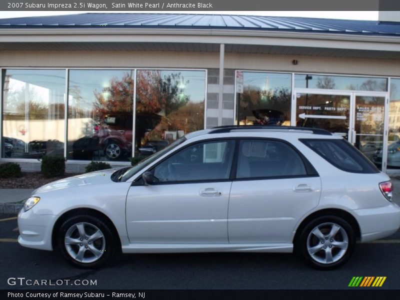 Satin White Pearl / Anthracite Black 2007 Subaru Impreza 2.5i Wagon