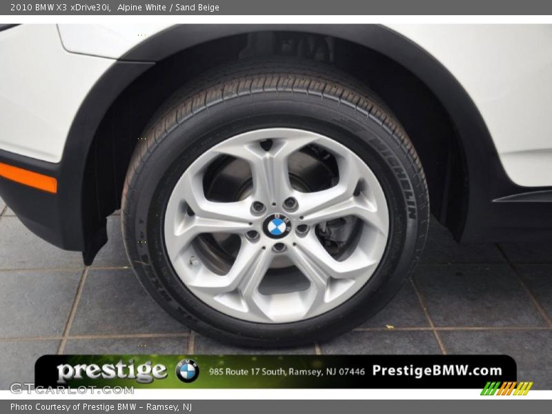 Alpine White / Sand Beige 2010 BMW X3 xDrive30i