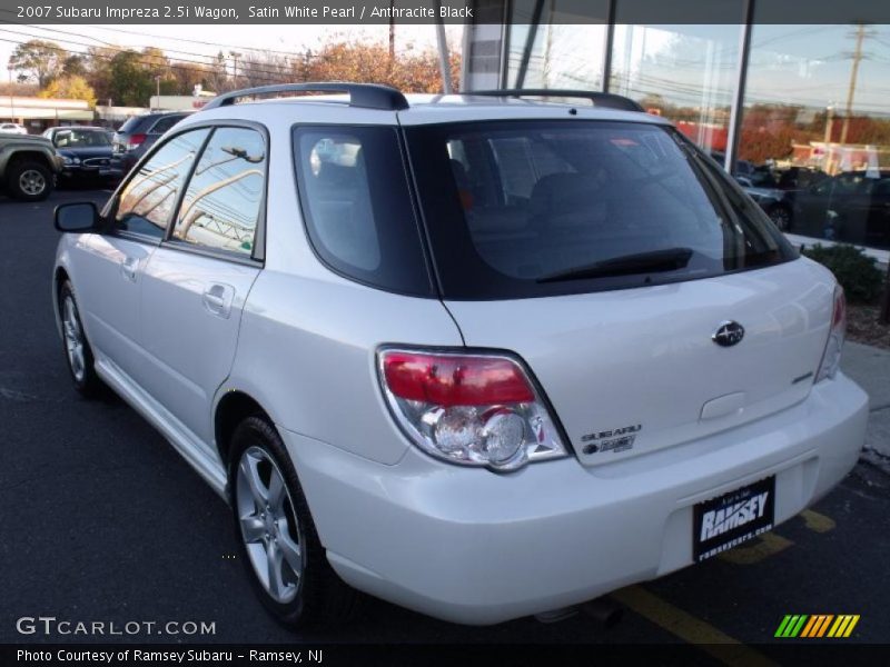 Satin White Pearl / Anthracite Black 2007 Subaru Impreza 2.5i Wagon