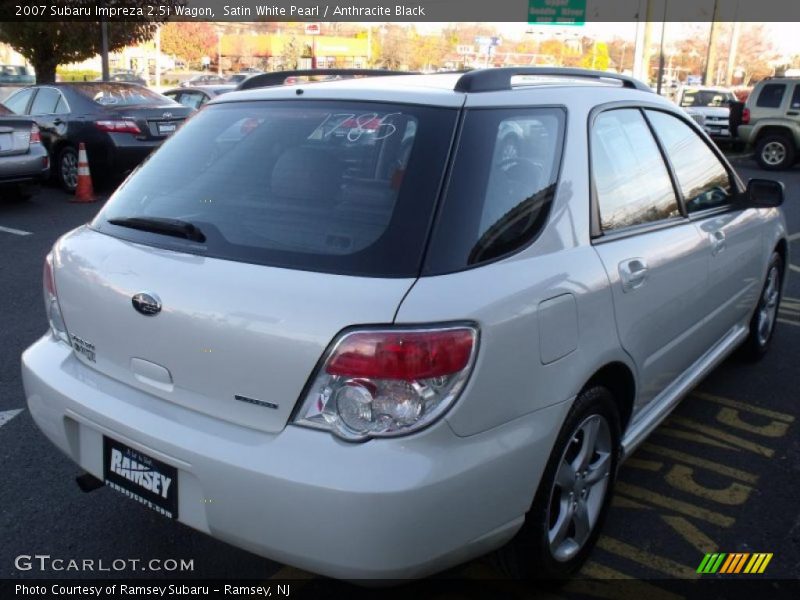 Satin White Pearl / Anthracite Black 2007 Subaru Impreza 2.5i Wagon