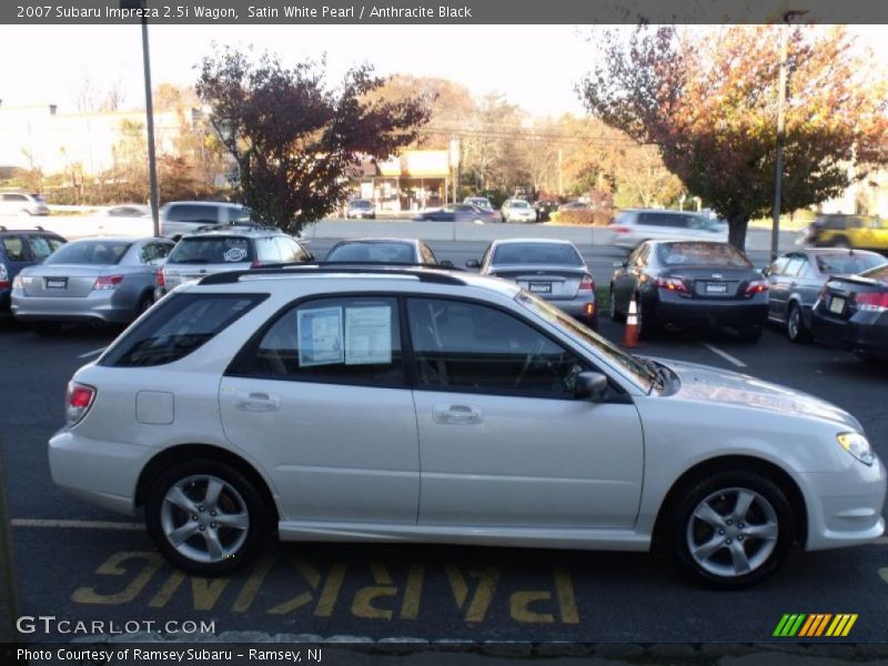 Satin White Pearl / Anthracite Black 2007 Subaru Impreza 2.5i Wagon