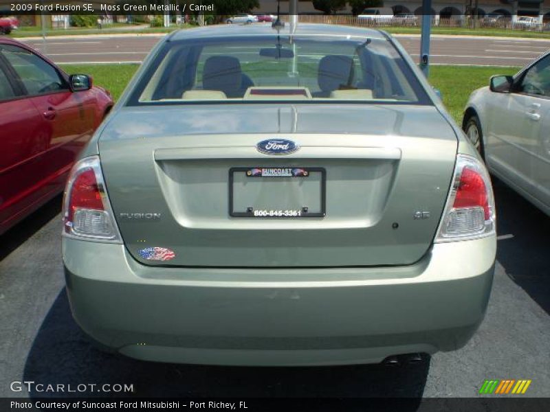 Moss Green Metallic / Camel 2009 Ford Fusion SE