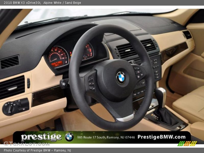 Alpine White / Sand Beige 2010 BMW X3 xDrive30i