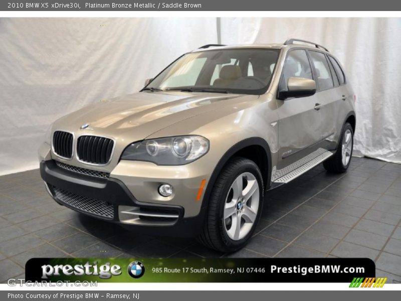 Platinum Bronze Metallic / Saddle Brown 2010 BMW X5 xDrive30i