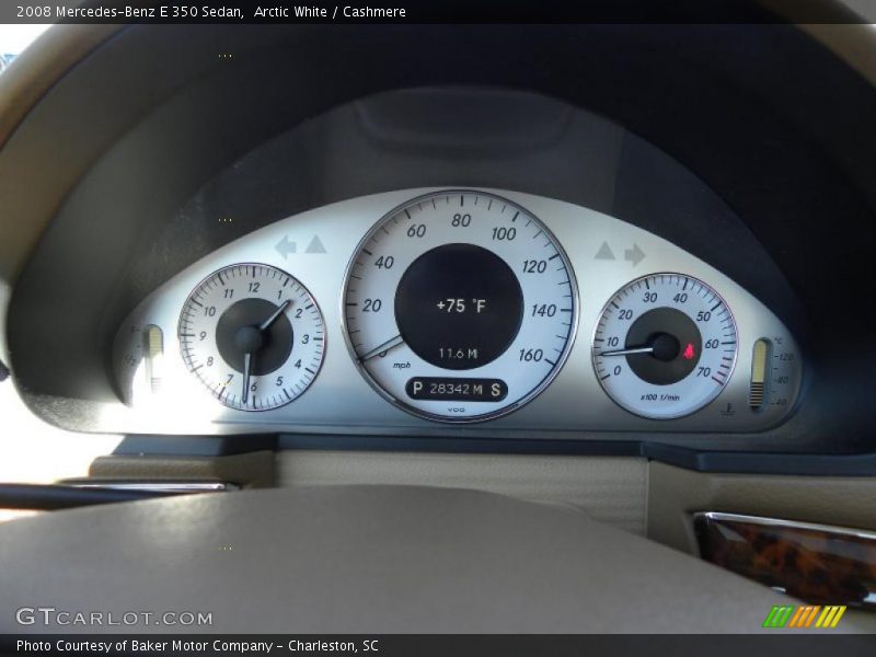 Arctic White / Cashmere 2008 Mercedes-Benz E 350 Sedan