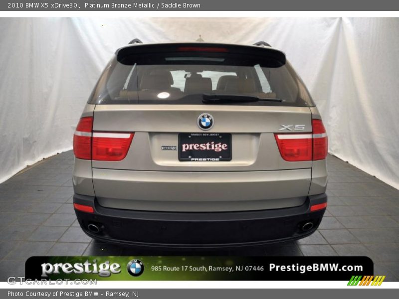 Platinum Bronze Metallic / Saddle Brown 2010 BMW X5 xDrive30i