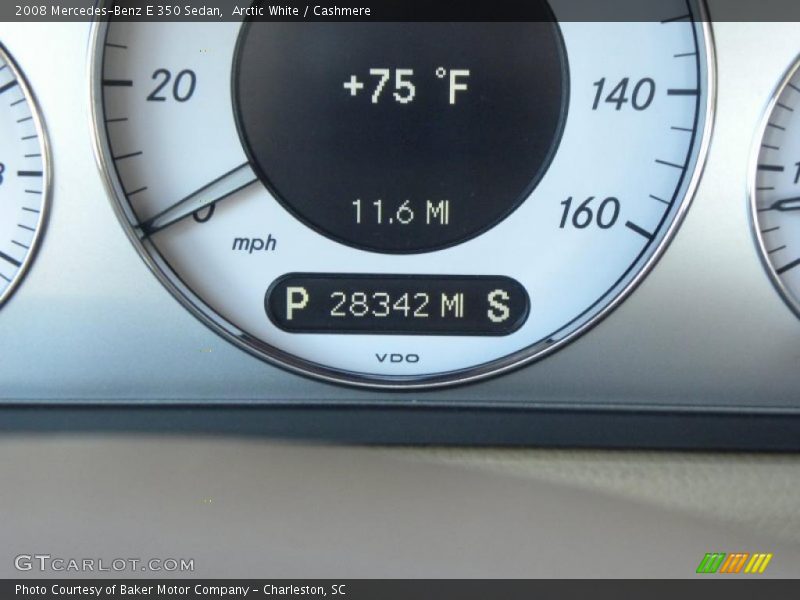 Arctic White / Cashmere 2008 Mercedes-Benz E 350 Sedan