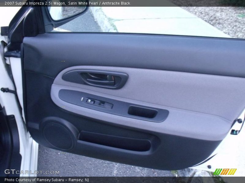 Satin White Pearl / Anthracite Black 2007 Subaru Impreza 2.5i Wagon