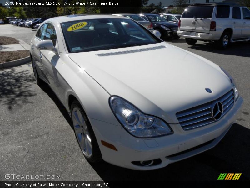 Arctic White / Cashmere Beige 2008 Mercedes-Benz CLS 550