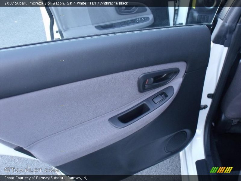 Satin White Pearl / Anthracite Black 2007 Subaru Impreza 2.5i Wagon