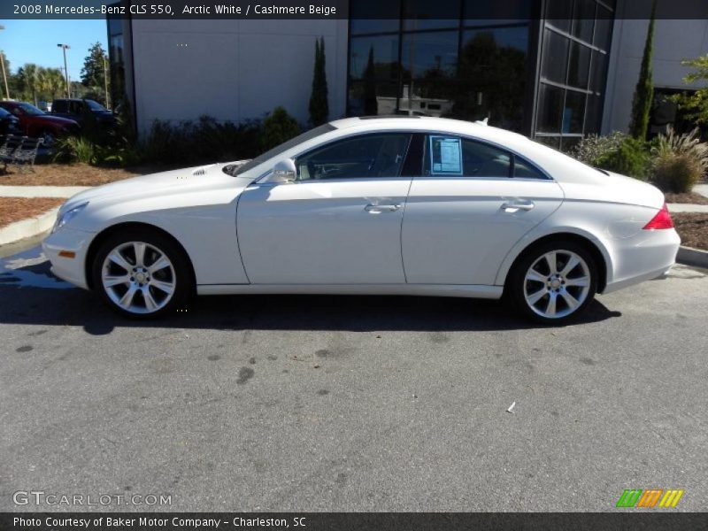 Arctic White / Cashmere Beige 2008 Mercedes-Benz CLS 550