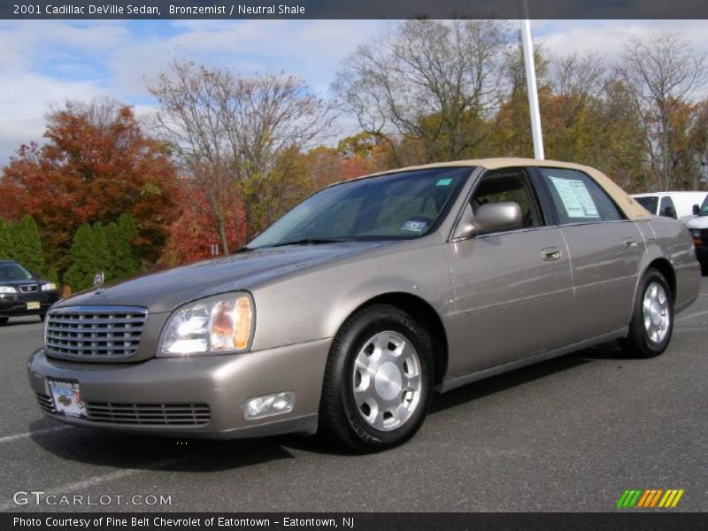 Bronzemist / Neutral Shale 2001 Cadillac DeVille Sedan