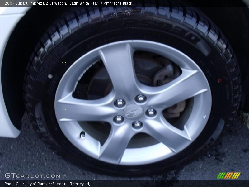 Satin White Pearl / Anthracite Black 2007 Subaru Impreza 2.5i Wagon