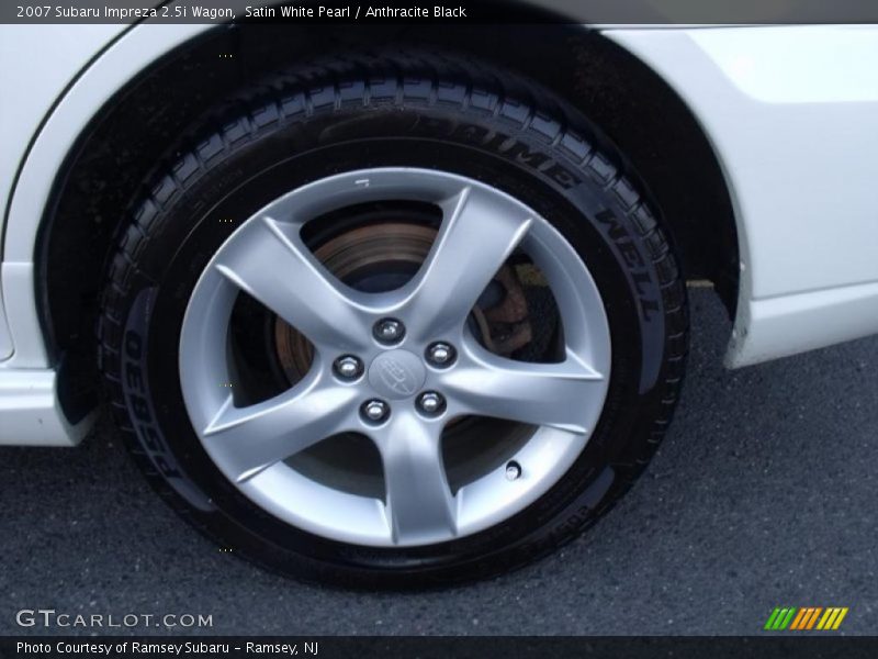 Satin White Pearl / Anthracite Black 2007 Subaru Impreza 2.5i Wagon