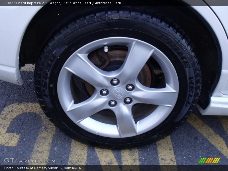 Satin White Pearl / Anthracite Black 2007 Subaru Impreza 2.5i Wagon