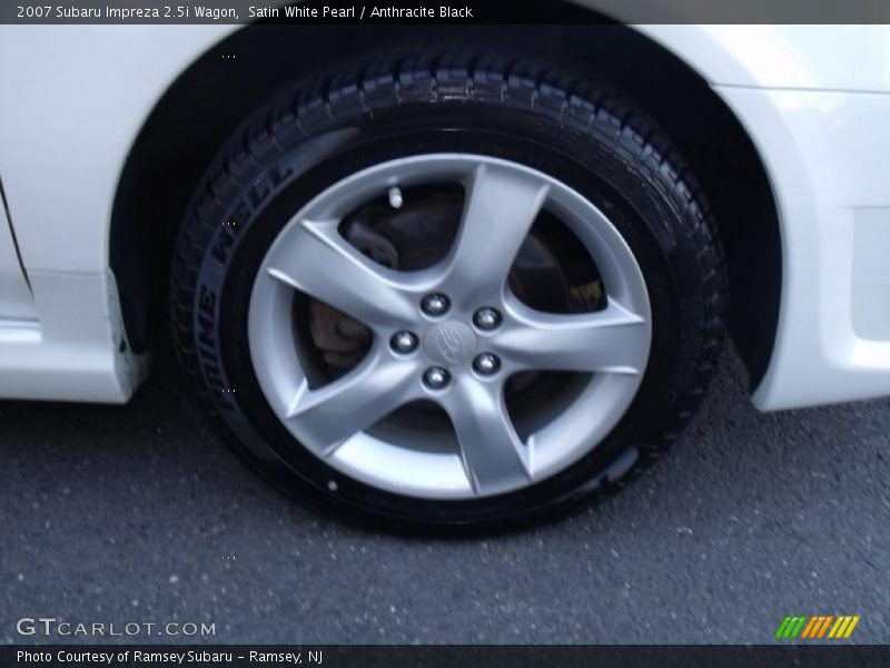 Satin White Pearl / Anthracite Black 2007 Subaru Impreza 2.5i Wagon