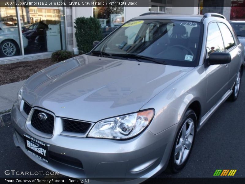 Crystal Gray Metallic / Anthracite Black 2007 Subaru Impreza 2.5i Wagon