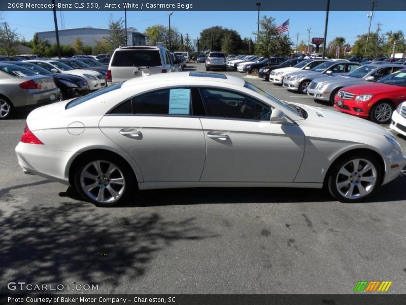 Arctic White / Cashmere Beige 2008 Mercedes-Benz CLS 550