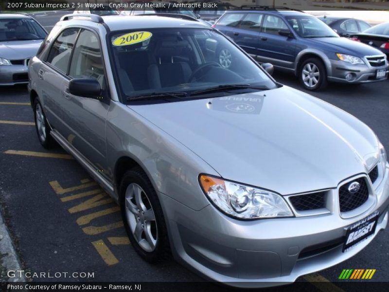 Crystal Gray Metallic / Anthracite Black 2007 Subaru Impreza 2.5i Wagon