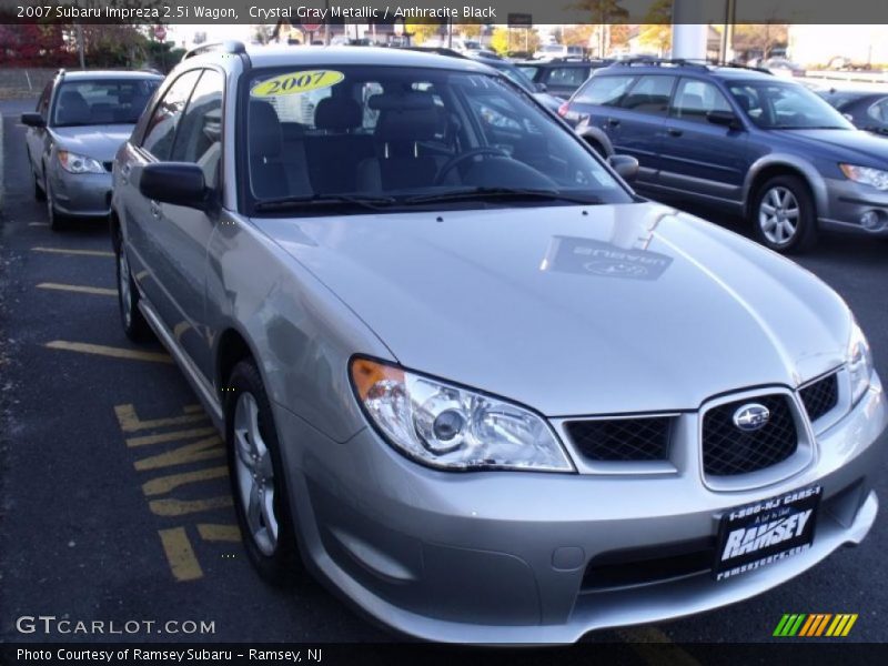 Crystal Gray Metallic / Anthracite Black 2007 Subaru Impreza 2.5i Wagon