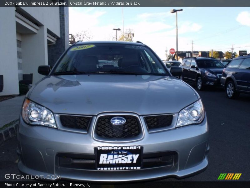 Crystal Gray Metallic / Anthracite Black 2007 Subaru Impreza 2.5i Wagon