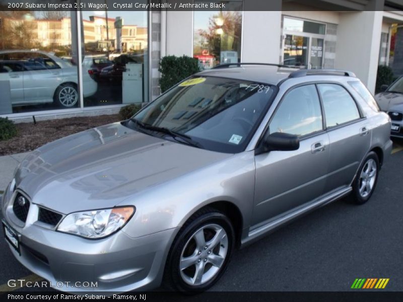 Crystal Gray Metallic / Anthracite Black 2007 Subaru Impreza 2.5i Wagon